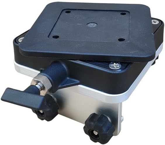 Brocraft Aluminum Downrigger Bracket with Swivel Base for 90 Degree Boat Track System/Lund Sport Track/Versatrack Track/Ranger Track