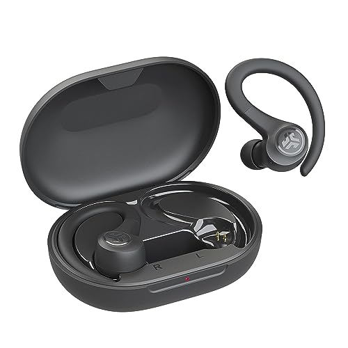 JLab Go Sport+ Wireless Workout Earbuds Featuring C3 Clear Calling, Secure Earhook Sport Design, 35+ Hour Bluetooth Playtime, and 3 EQ Sound Settings (Graphite)