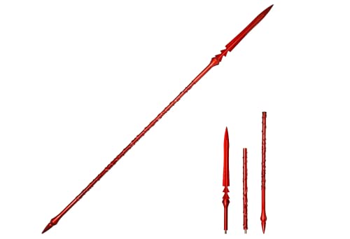 Fantasy Foam Sword Cosplay Costume Foam Weapon for FGO Lancer Scathach CuChulainn Gae Bolg/Scathach Spear ，1:1 Foam Making Game-Playing Props, Use for Cosplay and Collection，2Versions.