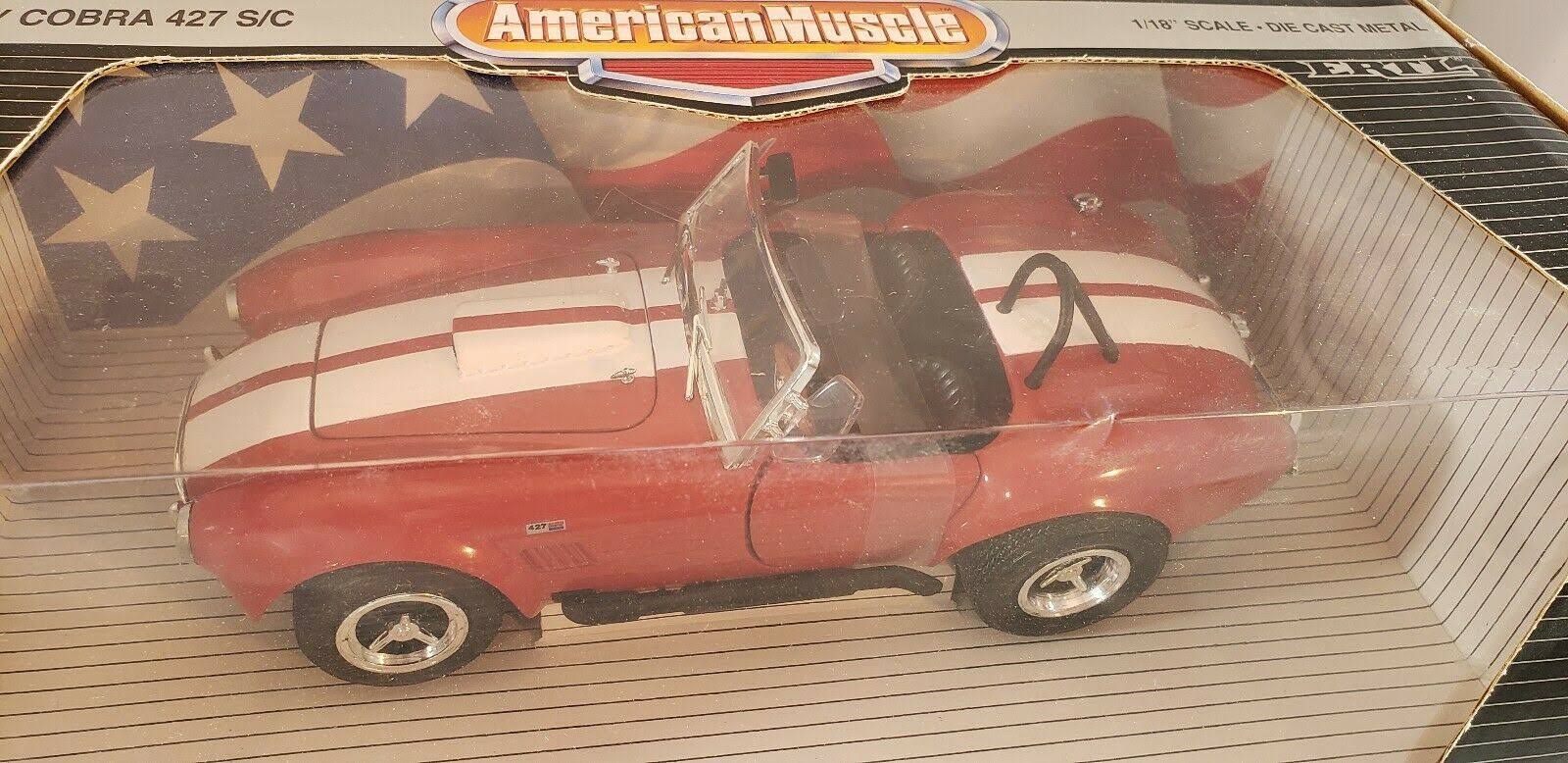 #7369 Ertl American Muscle Shelby Cobra 427 S/C,red 1/18 Scale Diecast Car
