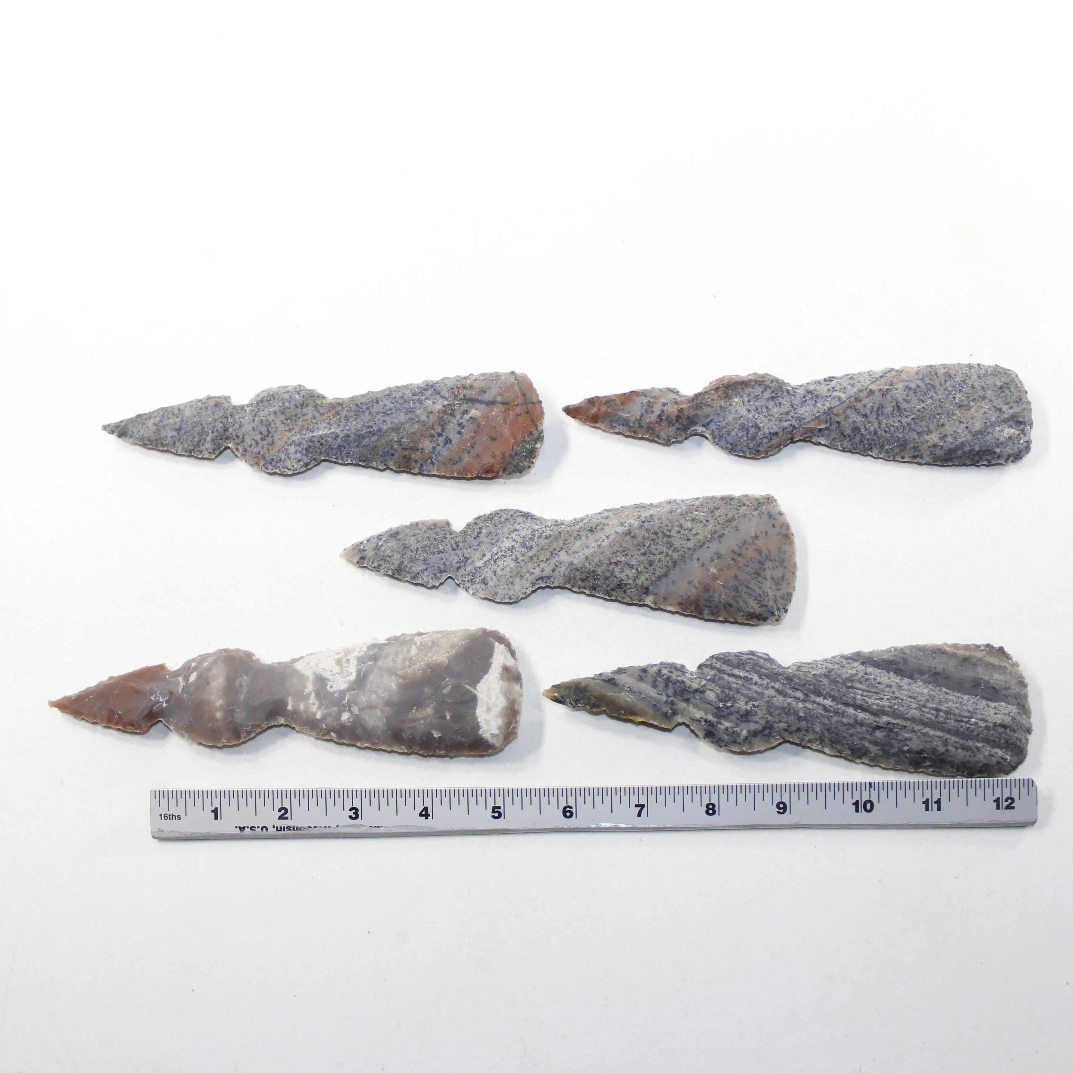 5 Stone Ornamental Tomahawk Heads #4924  Ax Axe Hatchet