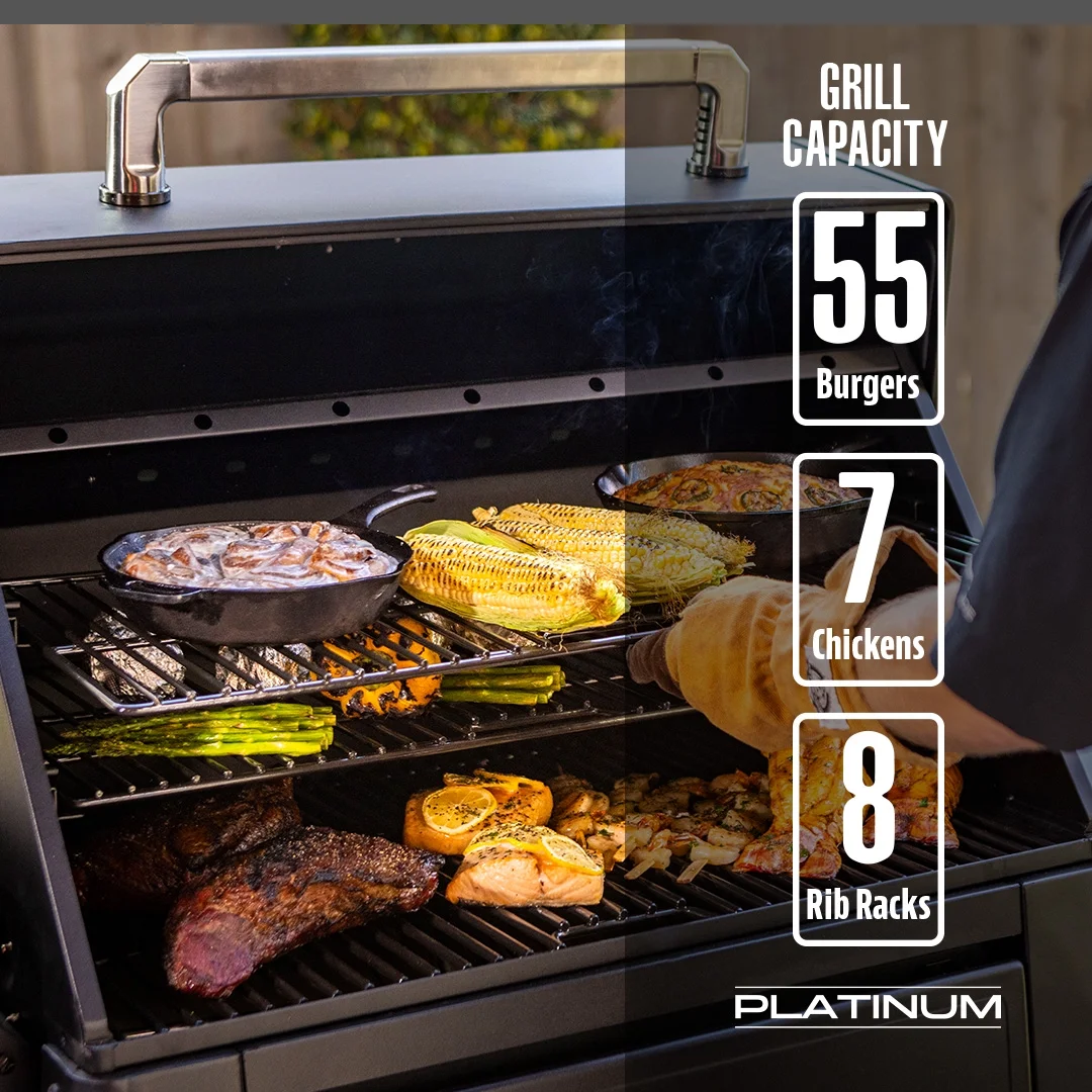 Pit Boss Platinum 1250 Connected Wood Pellet Grill with Wi-Fi® and PID Controller