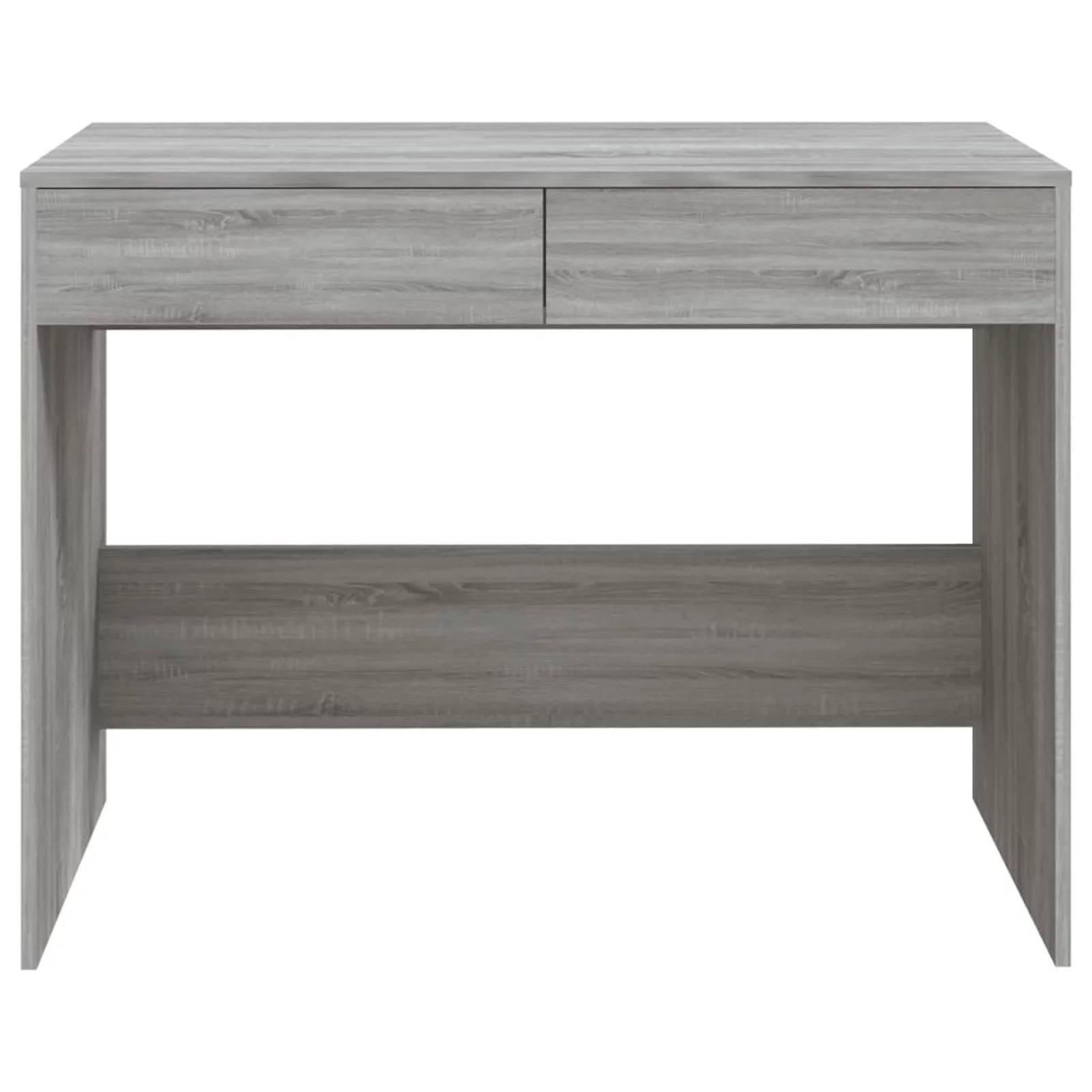 Anself Desk Gray Sonoma 39.8in x 19.7in x 30.1in Engineered Wood Writing Desk Gaming Table Home Office Furniture