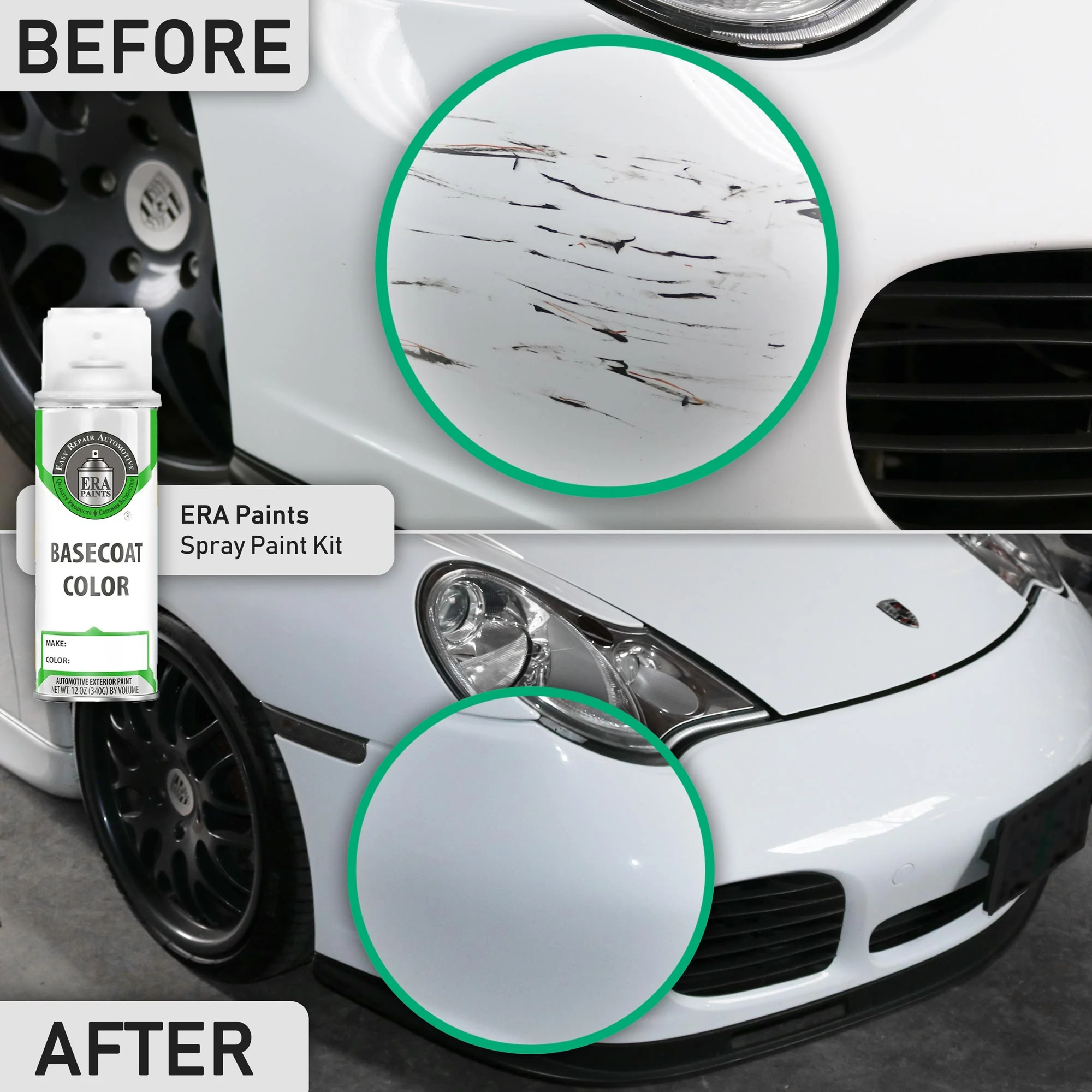 ERA Paints (2Z - Black Pearl Mica) Compatible with Hyundai Santa Fe 2007 Exact Match Touch Up Spray Paint