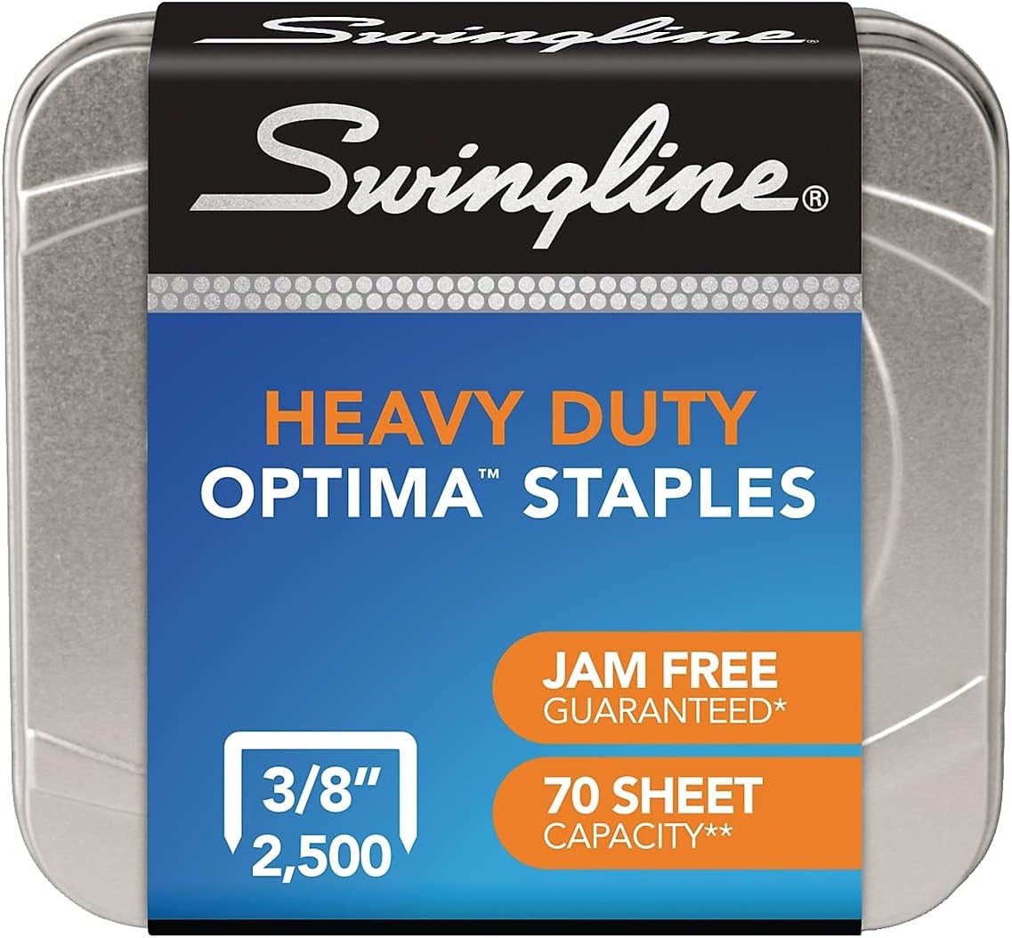 Swingline 35550 Optima High-Capacity Staples 3/8-Inch Leg 2 500/Box