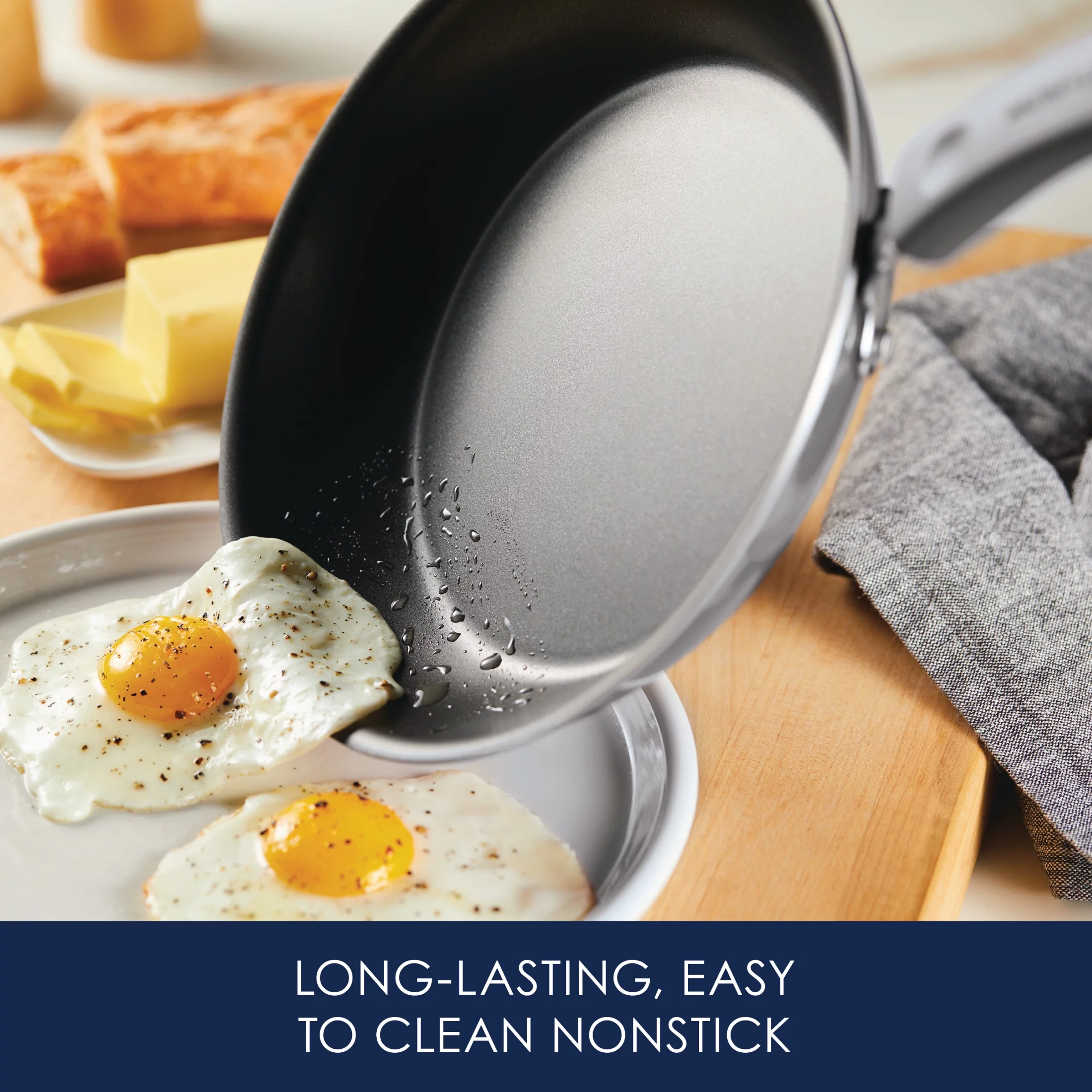 Rachael Ray 15 Piece Hard Enamel Nonstick Pots and Pans Set, Gray