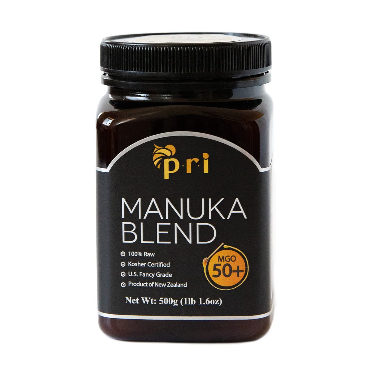 PRI Manuka Honey Blend, MGO 50+, Raw Multifloral, 500g