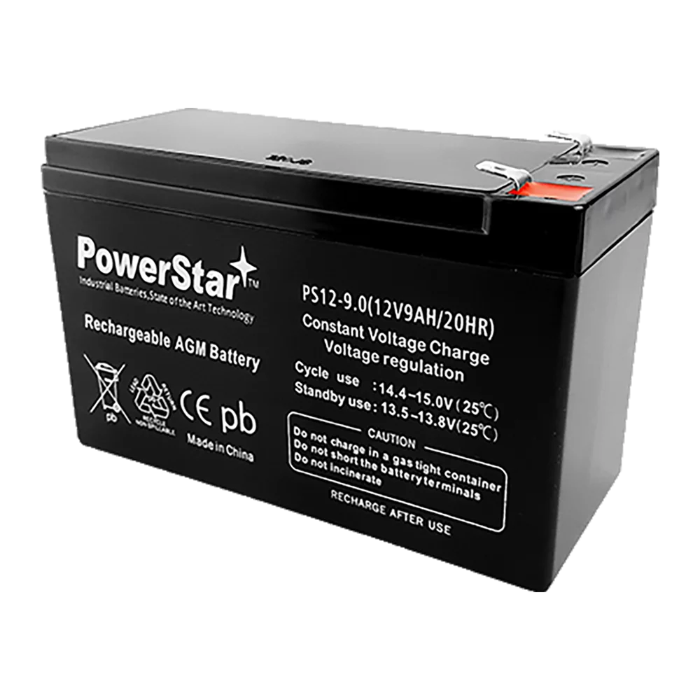 PowerStar 12V 9AH SLA Battery and Charger Combo