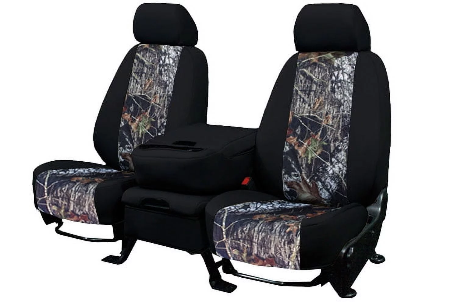 CalTrend Front Buckets Mossy Oak Seat Covers for 2022-2022 Hyundai Santa Cruz - HY171-78MB New Brake Up Insert with Black Trim