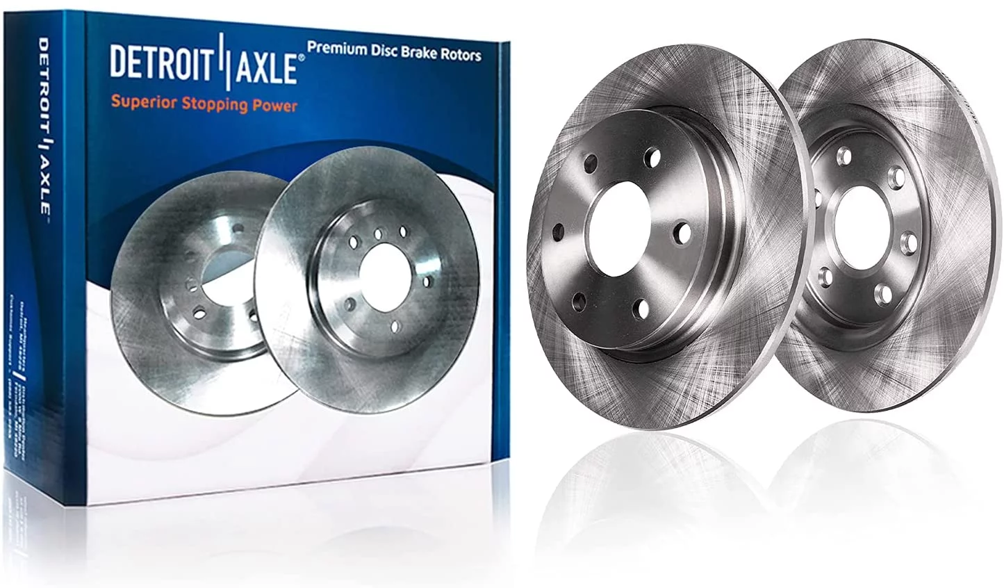 Detroit Axle - Brake Kit for 2006-2010 Chevrolet Impala, 2006 2007 Monte Carlo Replacement Disc Brake Rotors Ceramic Brakes Pads 2006 2007 2008 2009 2010 Front and Rear