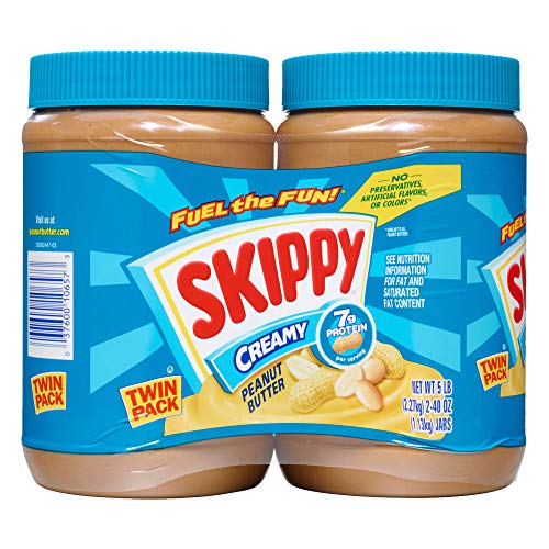 Skippy Peanut Butter, Creamy, 16.3 Oz, (Pack of 2)