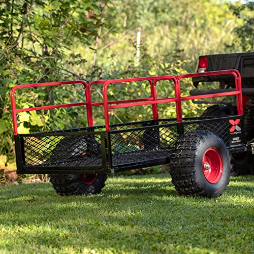 YUTRAX® HC1750 Trailer, Heavy-Duty Trailer, 1750 lb. Load Capacity, Heavy-Duty Steel Construction, Haul 28 Cub Feet, Minimal Assembly, Large Flotation Tires