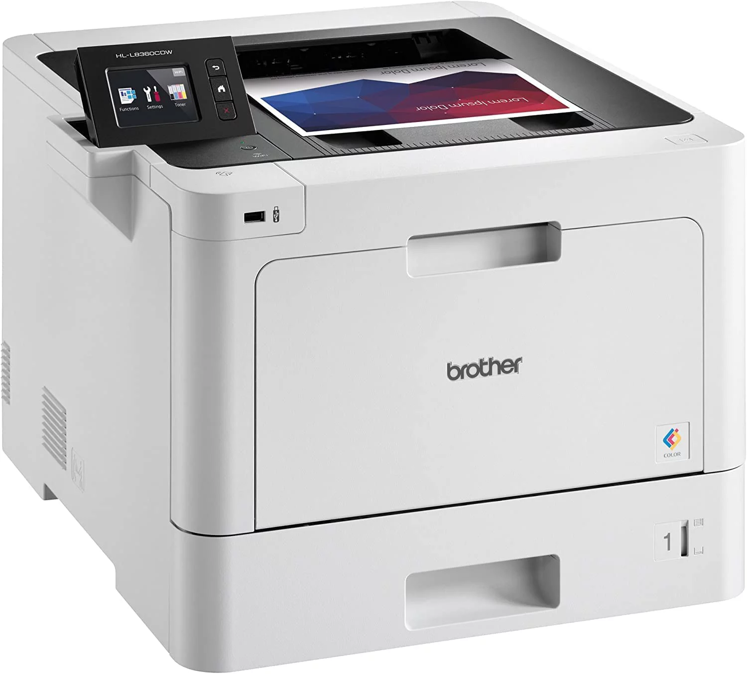 Brother HL-L8360CDW Business Color Laser Printer with Duplex Printing and Wireless Networking, Free USB Printer Cable