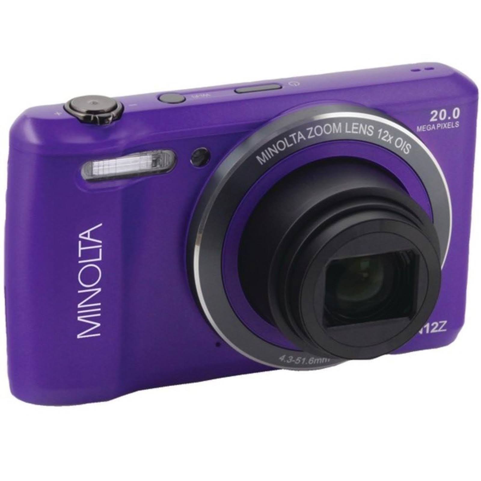 Minolta MN12Z-P 20.0-Megapixel HD Wi-Fi Digital Camera (Purple)