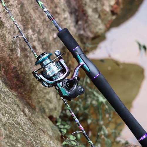 Sougayilang Fishing Rod and Reel Combo, Baitcasting/Spinning Combo, IM7 Graphite Blank Rods with EVA Handle