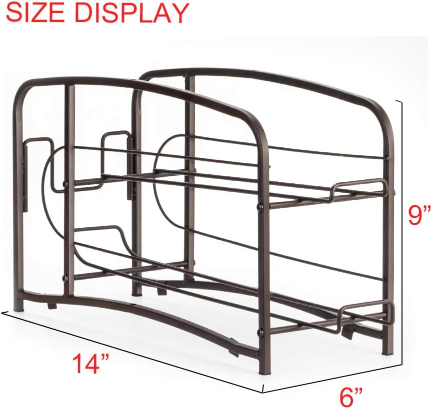 Auledio Stackable Beverage Can Dispenser Rack, Can Storage Organizer Holder for Canned food or Pantry Refrigerator(2 Pack)