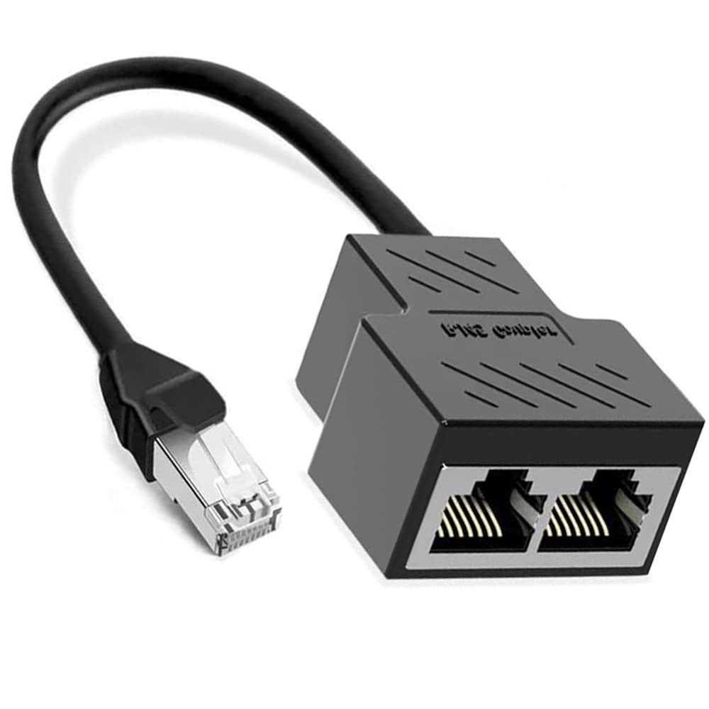 1 to 2 RJ45 Ethernet Splitter Znoogrn 1 Male to 2 Female Network Adapter - Shop Hardware Tools Online Store