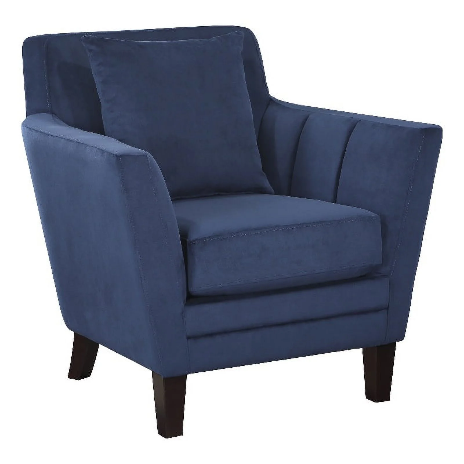 Lexicon Adore Fabric Upholstered Accent Chair in Blue Color