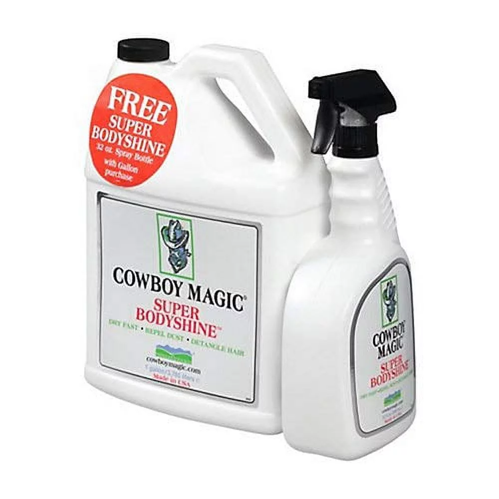 Cowboy Magic: Super BodyShine Value Pack, Includes Sprayer (32 Oz) & Refill (1 Gallon)