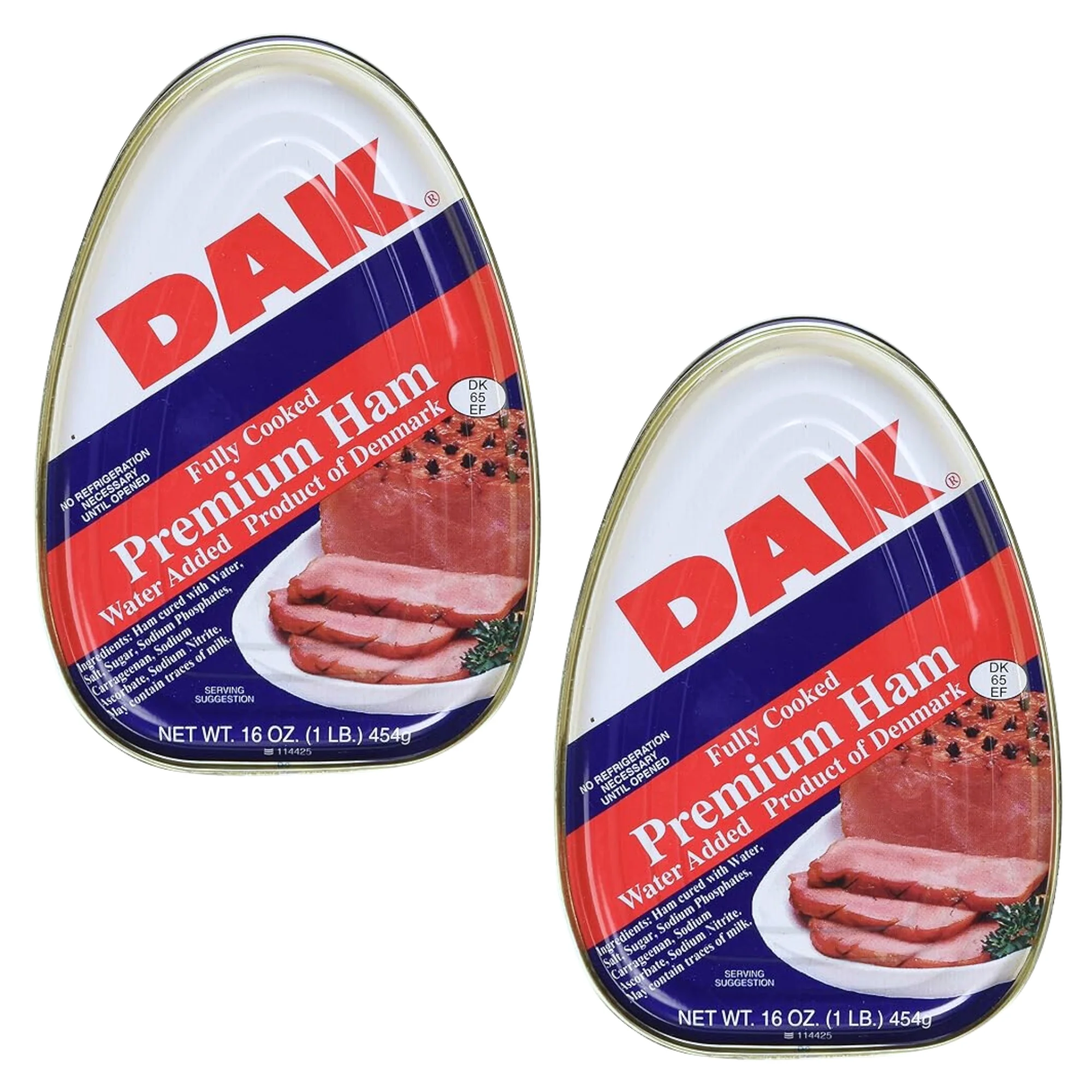 A1U Premium Canned Ham,  Easy Open Can Fully Cooked Ready to Eat Camping Picnic Meal Christmas Thanksgiving Party Breakfast Lunch Dinner Snack Premade Main Dish Salad Sandwich Burgers, 2 ct. (16 oz)