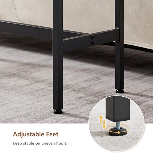 Tatub Bar Table with Stools Set of 2, Industrial 3 Piece Counter Height Small Dining Sofa Table and Chairs Set of 2, Brown