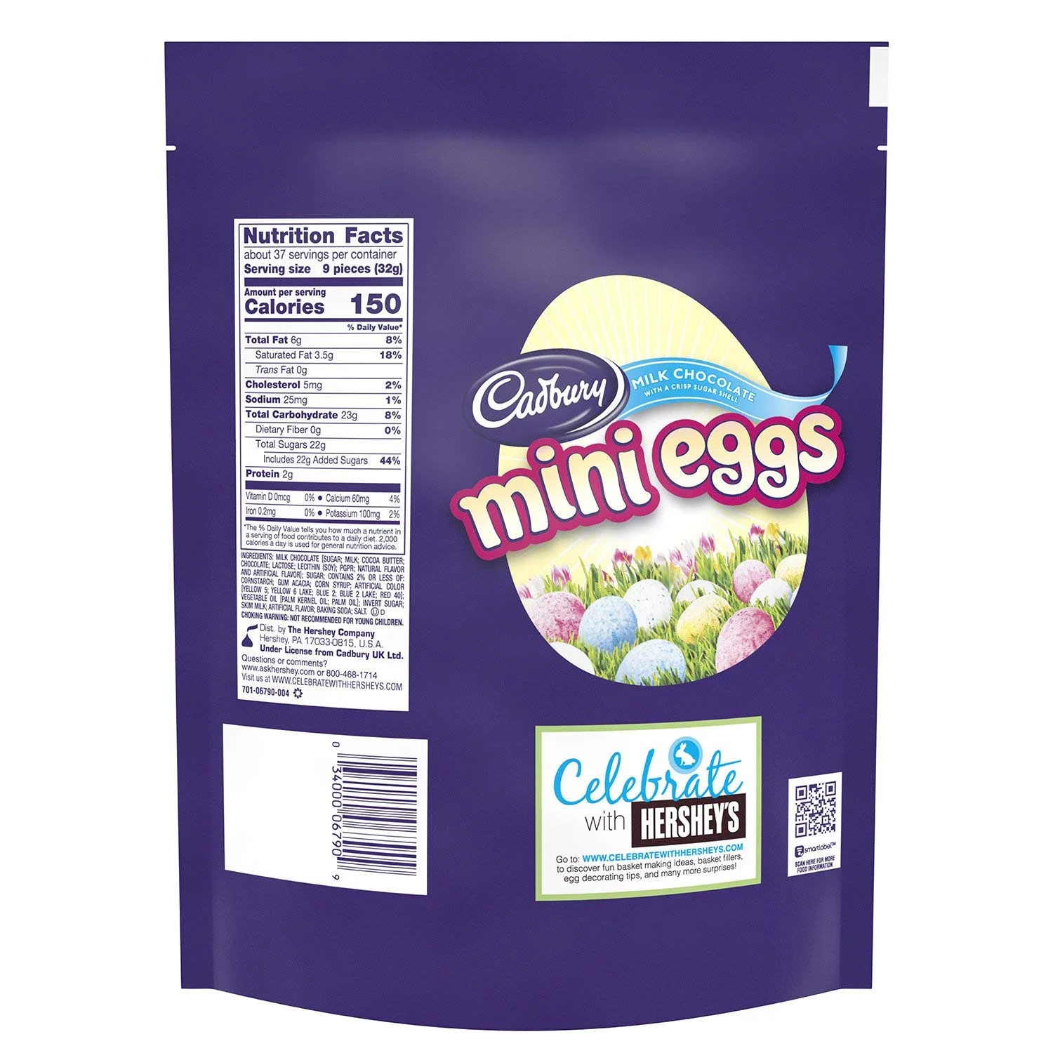 Cadbury Mini Eggs Milk Chocolate With Crisp Shell Candy, 42 oz.
