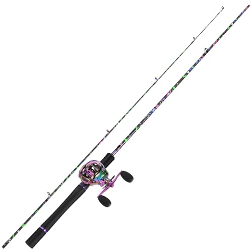 Sougayilang Fishing Rod and Reel Combo, Baitcasting/Spinning Combo, IM7 Graphite Blank Rods with EVA Handle