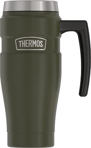 THERMOS Stainless King Vacuum-Insulated Travel Mug, 16 Ounce, Matte Stainless Steel