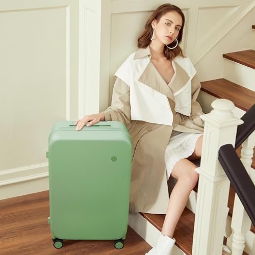 mixi Upgrade Carry on Luggage 14 Inch Underseat Personal Item Suitcases with Spinner Wheels, Hardside Rolling Suitcase PC with TSA Lock Lightweight Travel Case, Fine Grid Black