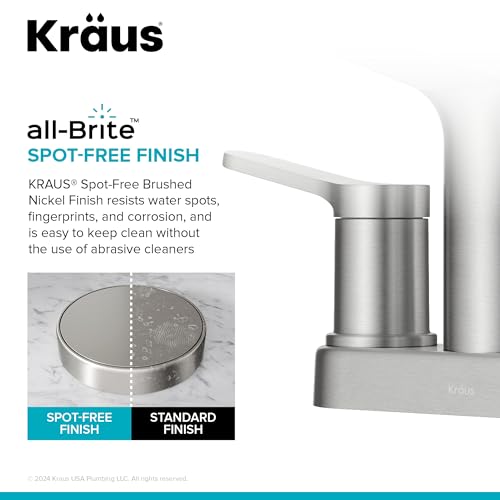 KRAUS Indy Single Handle One Hole Bathroom Sink Faucet in Chrome, KBF-1411CH
