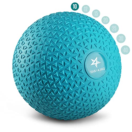 Yes4All Slam Ball, 10-40lb Medicine Ball, Durable PVC Sand Filled Workout Dynamic Weighted Balls for Exercise Core Strengthen
