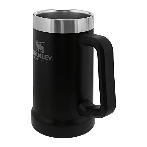 Stanley Stay-Chill Beer Stein 24 oz | Heavy Duty Big Grip Handle | Beer Tumbler Drink Cup, Holds 2 Cans | Insulated Stainless Steel Party Mug | BPA-Free | Azure