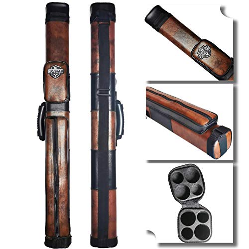 2x2 Hard cue case Square Pool Cue Billiard Stick Carrying Case