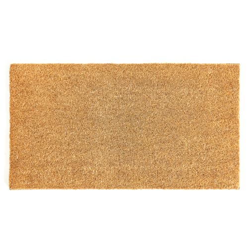 KANKUN Coco Coir Door Mat with Heavy Duty Backing, Welcome Doormat (17