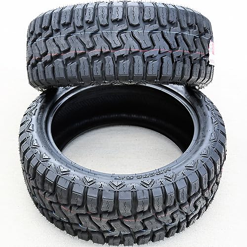 Haida HD878 R/T All-Terrain Mud Off-Road Light Truck Radial Tire-35X12.50R22 35X12.50X22 35X12.50-22 117Q Load Range E LRE 10-Ply BSW Black Side Wall