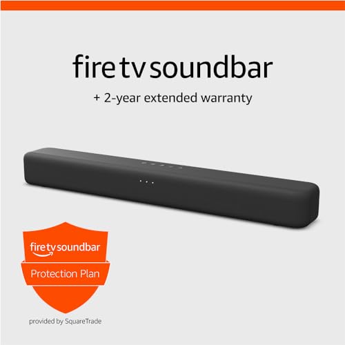 Amazon Fire TV Soundbar (newest model), 2.0 speaker with DTS Virtual:X and Dolby Audio, Bluetooth connectivity