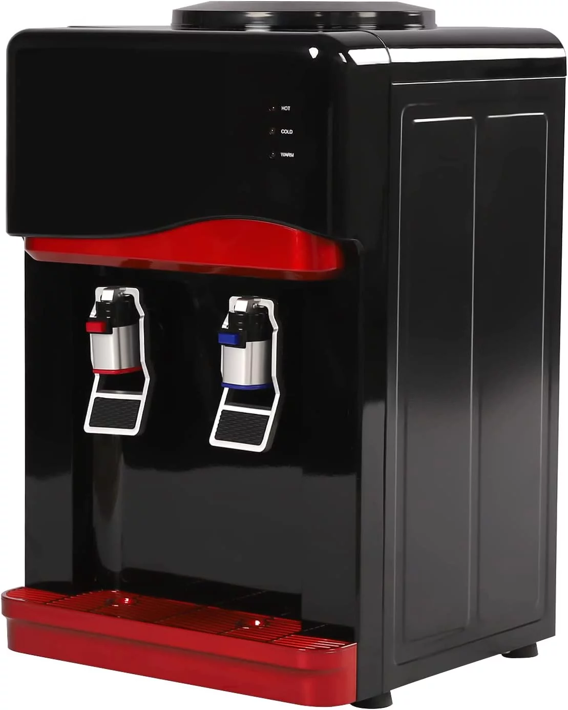 Miumaeov 75W Dispenser Hot and Cold Water Cooler Child Safety Lock Drinking Fountain