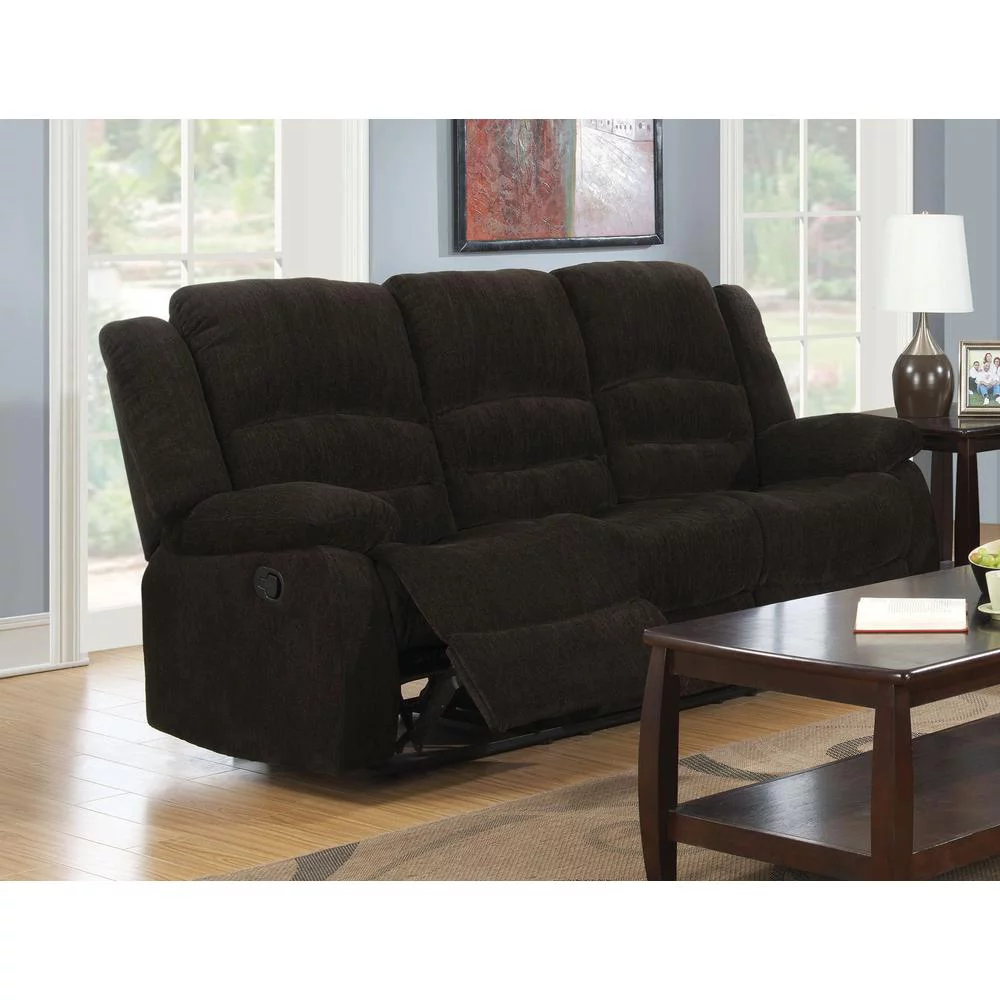 Gordon Pillow Top Arm Motion Sofa Chocolate