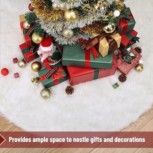 Mr. Pen- Christmas Tree Skirt 48 inches, Knitted Christmas Skirt Tree, Xmas Tree Skirt