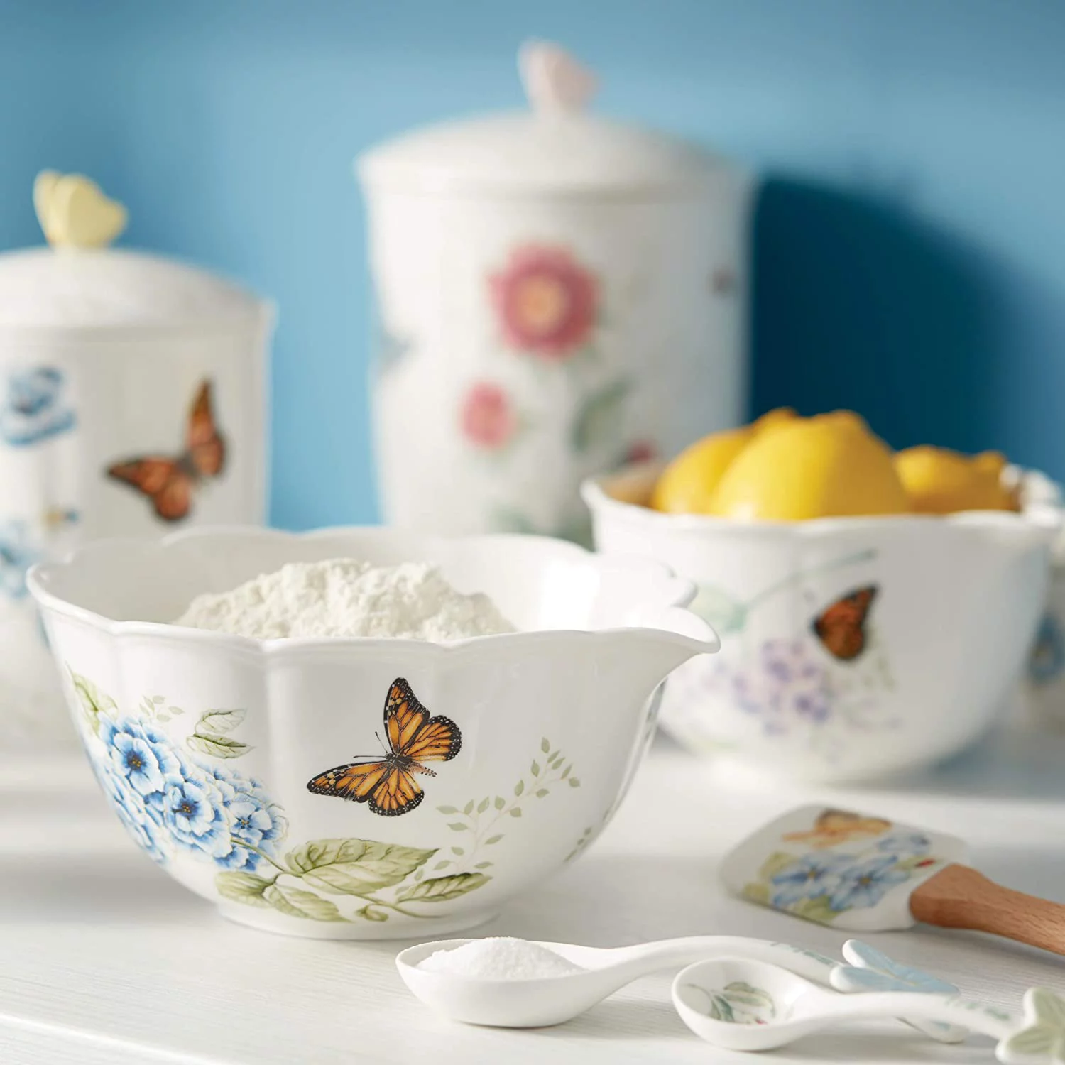 Lenox 829039 Butterfly Meadow Bloom Dessert Bowl Set