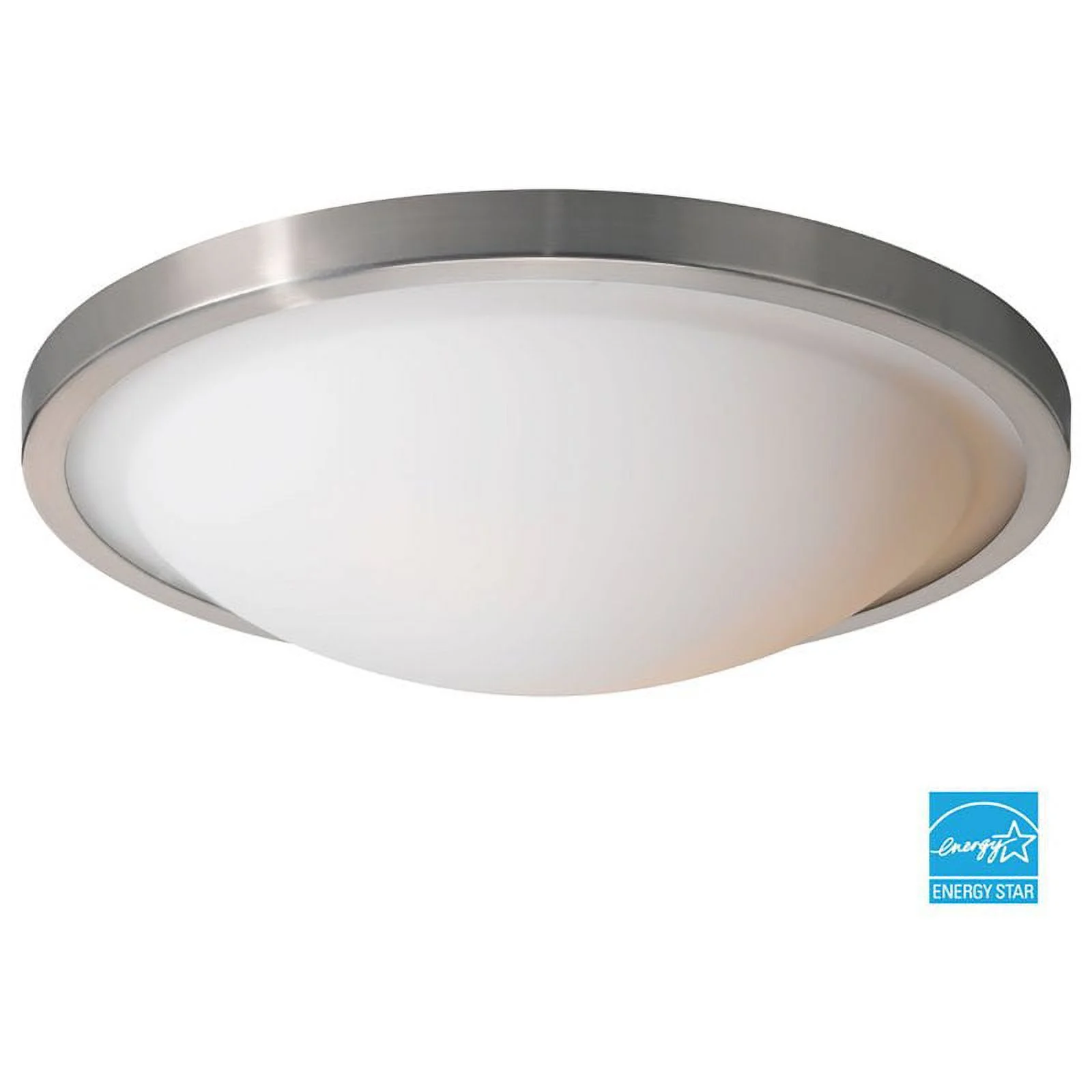 Woodbridge Lighting Cosmo 2-Light Glass Flush-Mount in Satin Nickel (Set of 4)