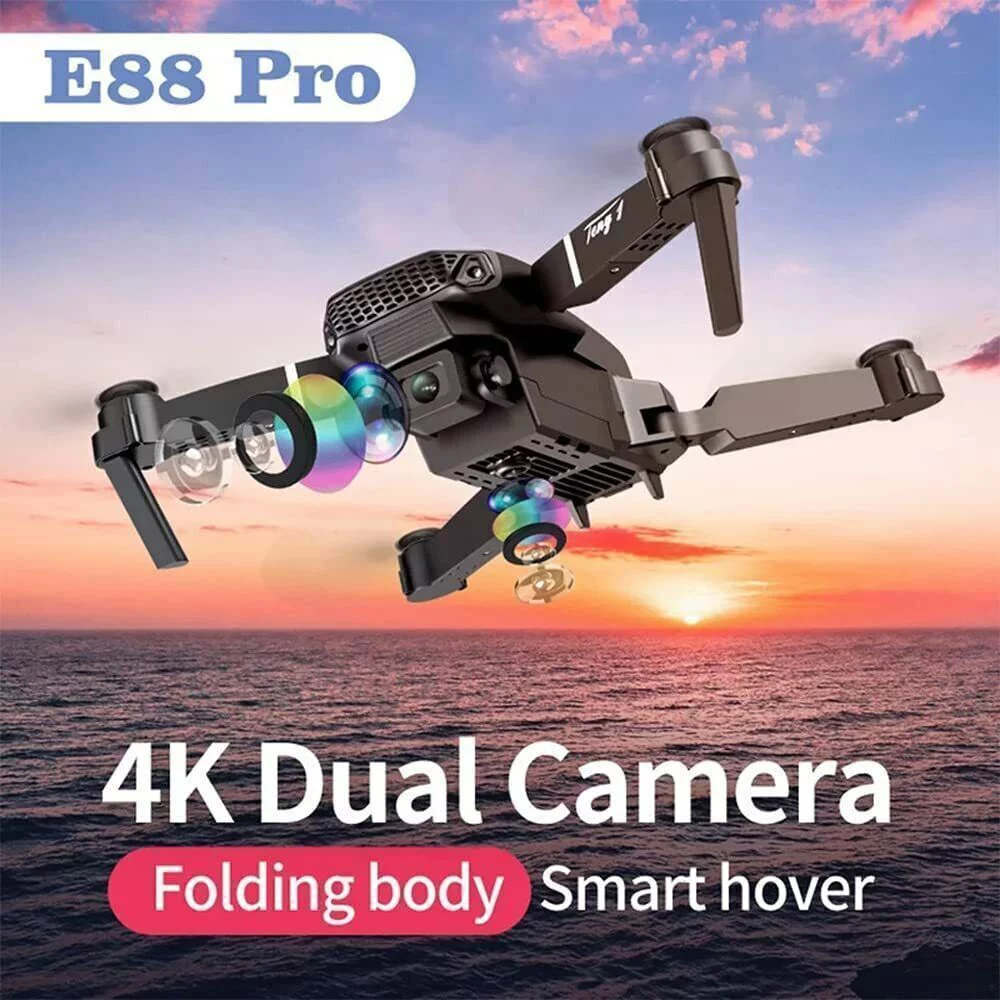 2022 New Rc Drone 4k HD Wide Angle Camera WiFi Fpv Drone Dual Camera Quadcopter