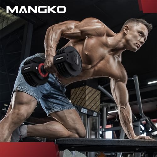 Adjustable Dumbbell 25/55LB Single Dumbbell 5 Weight Options Dumbbell Anti-Slip Metal Handle, Ideal Home Exercise Equipment