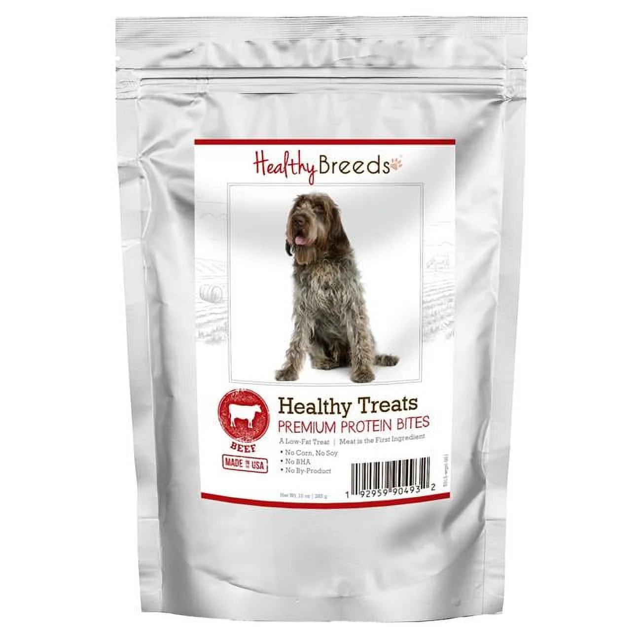 Wirehaired Pointing Griffon Healthy Treats Premium Protein Bites Beef Dog Treats, 10 oz