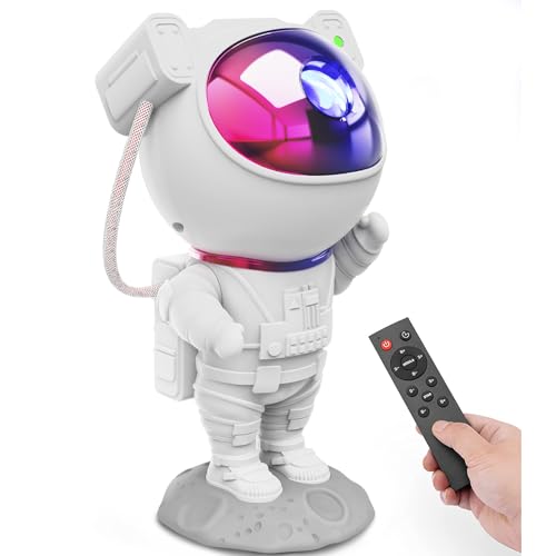 Star Projector Galaxy Night Light - Astronaut Space Projector, Starry Nebula Ceiling LED Lamp with Timer and Remote, Kids Room Decor Aesthetic, for Christmas & Birthdays