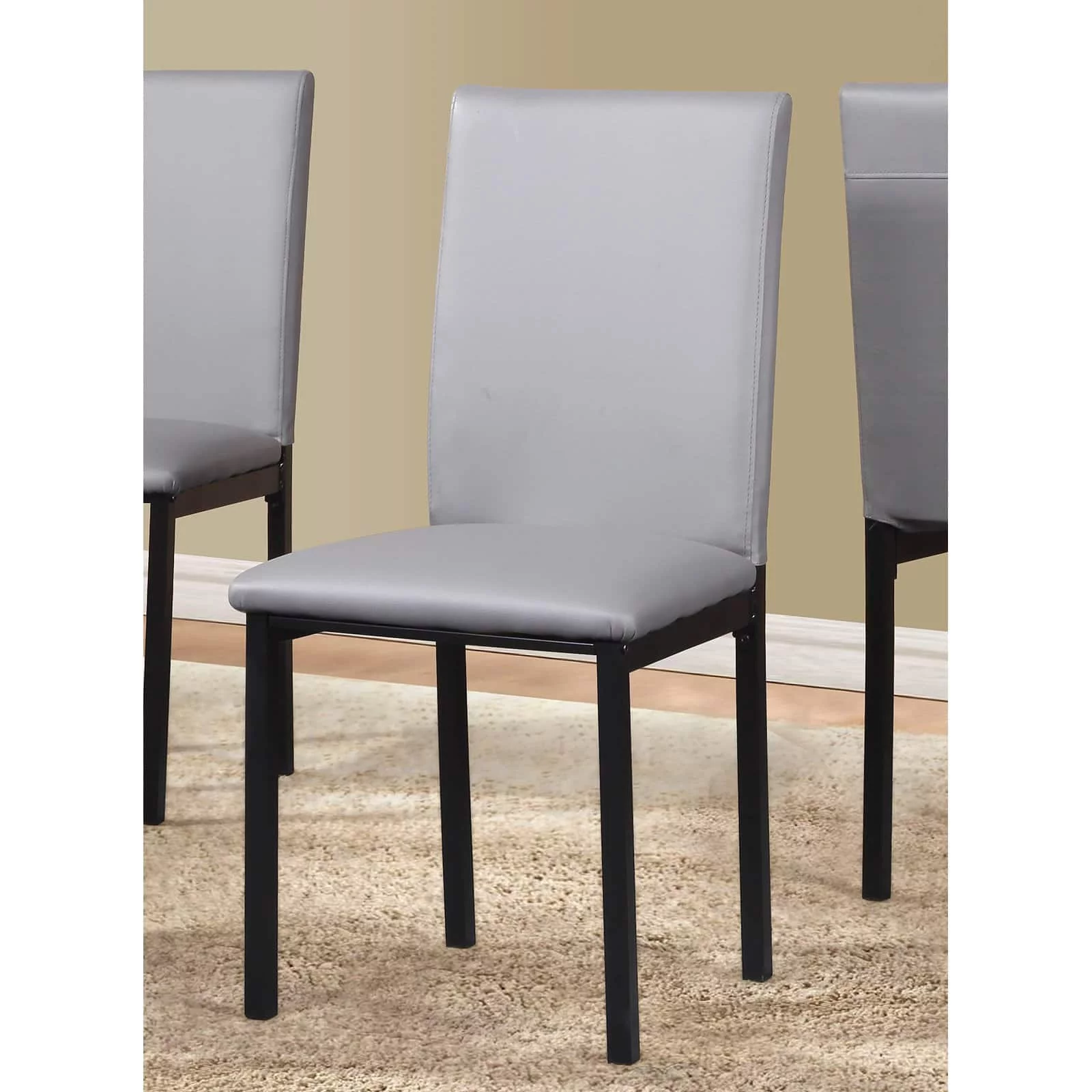 Roundhill Furniture Noyes Dining Chair, Set of 4, Black