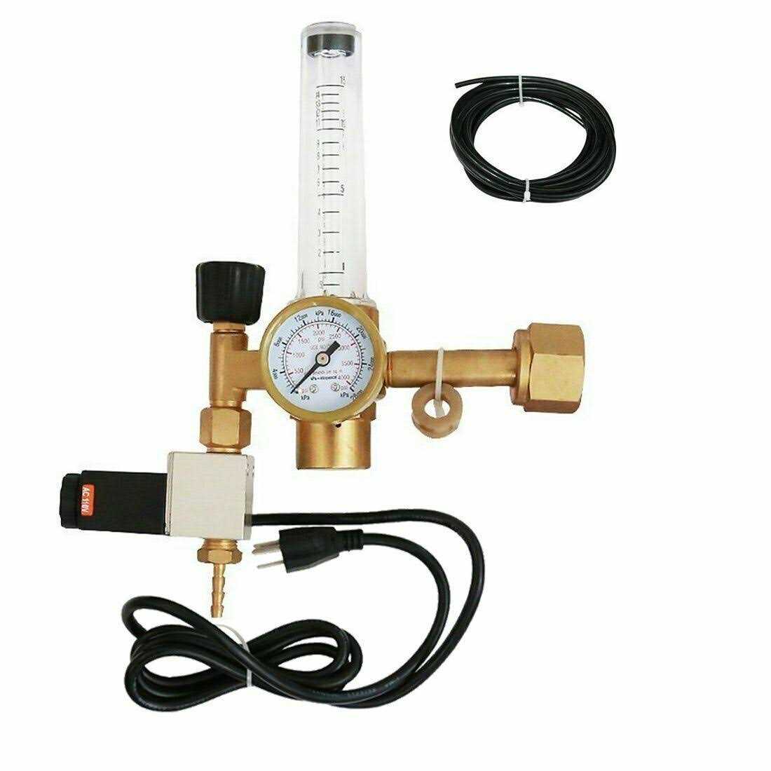 Vivosun Hydroponics Co2 Regulator Emitter System with Solenoid Valve Flowmeter for Grow Room Grow Tent Garden House Aquarium