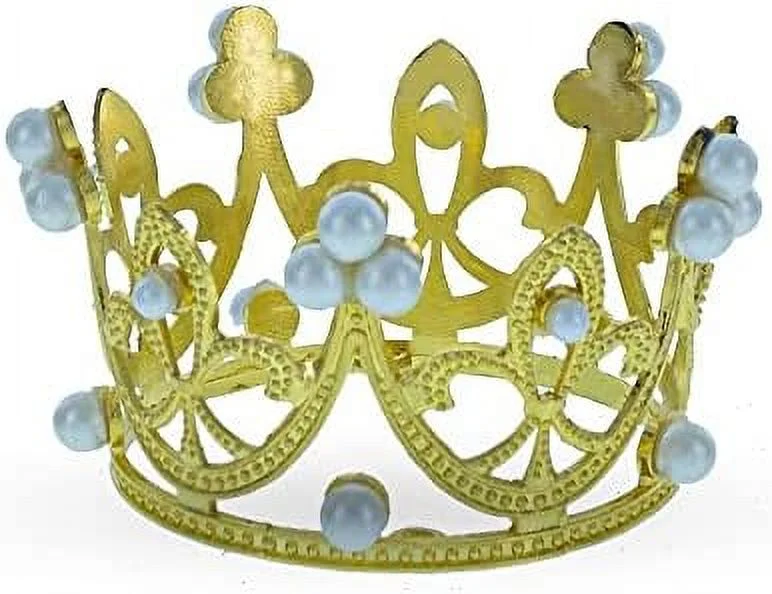 large crown metal and ostrich egg stand holder display