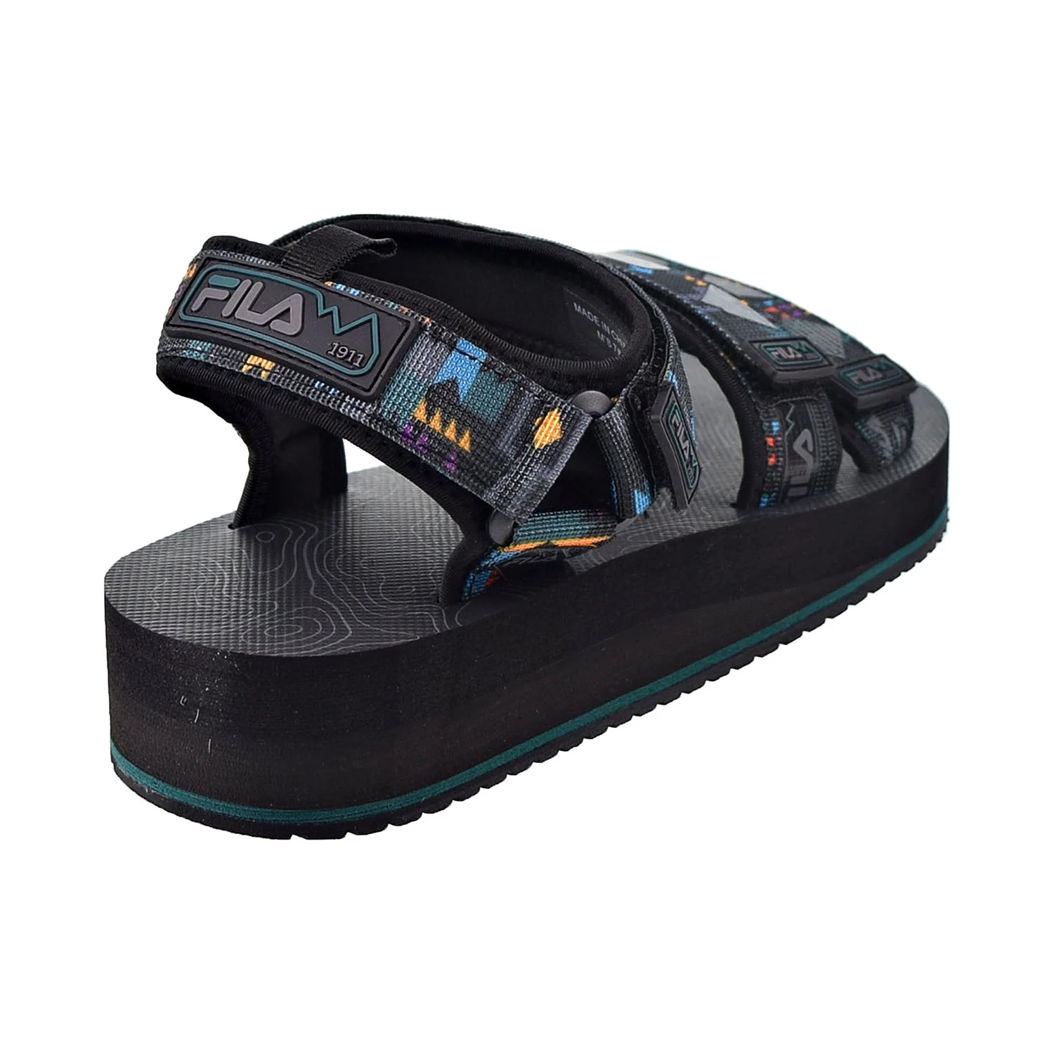 Fila Men's Drifter DNS Sandals Black-June Bug-Saffron 1sm01569-041