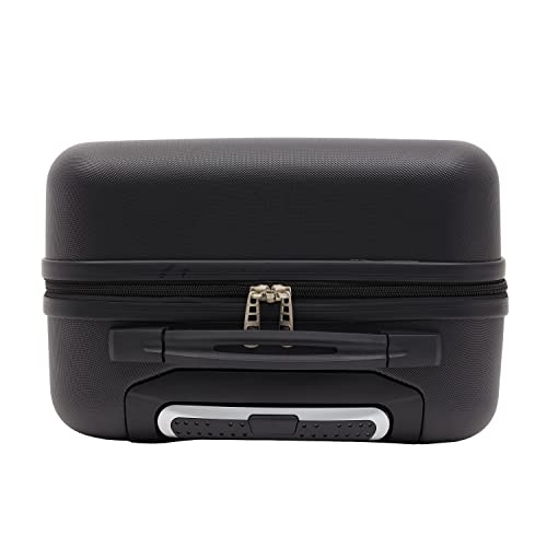 Travelers Club Harper Luggage, Black, 20-Inch Carry-On